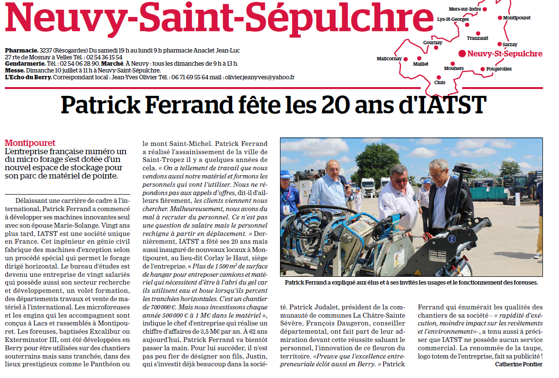 Patrick FERRAND, fête les 20 and d IATST